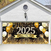 Aperturee - Aperturee Sparkling Bokeh Champagne 2025 Garage Door Banner